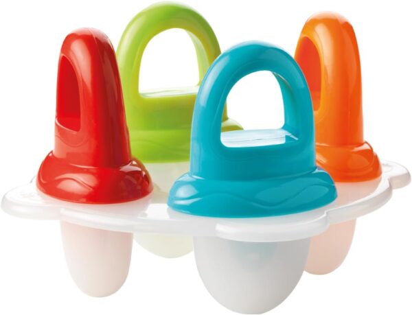 Nuby Fruitsicles – Frozen Puree Moulds with Easy Grip Handles | Soothing Teether | Suitable from 6 Months Plus