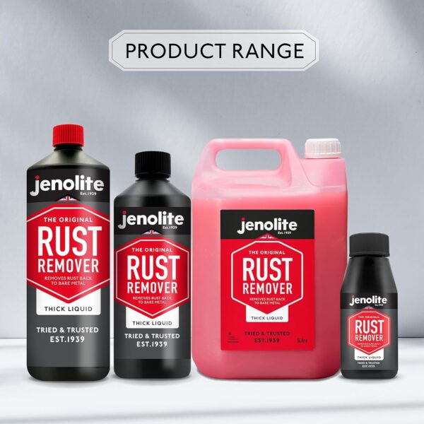 JENOLITE Rust Remover Thick Liquid | 150g | Non-Drip Formula | Fast Acting Thixotropic Rust Remover For Metal | Removes Rust Back To Bare Metal | Suitable...
